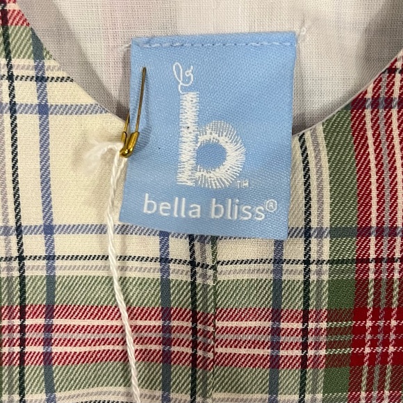 Bella Bliss Provence Plaid one piece size 3 months outfit NEW with tags - Picture 4 of 6
